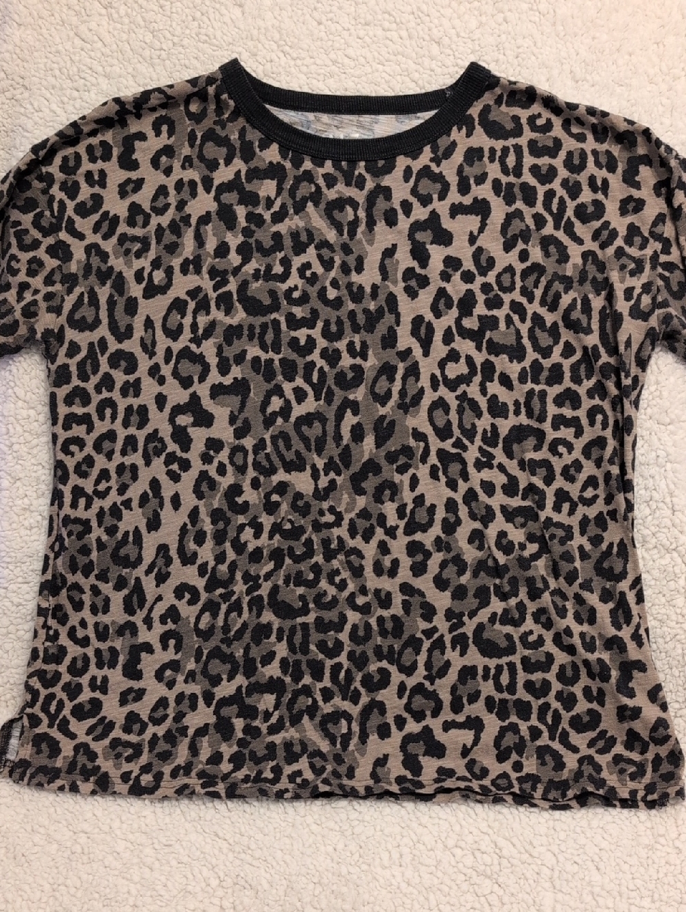 Maurices Black & Green Animal Print Tee